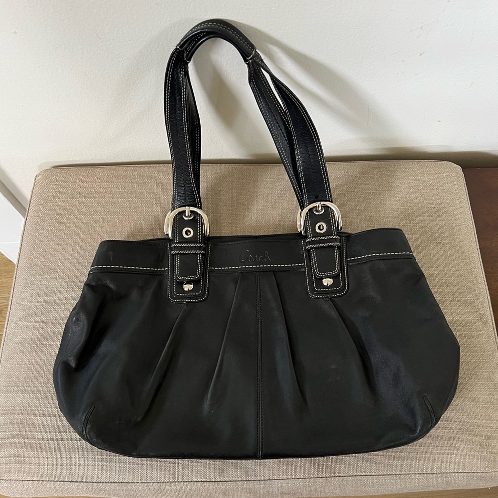 Coach Soho pleated leather purse